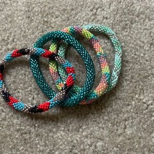 4 Lily and Laura beaded bracelets